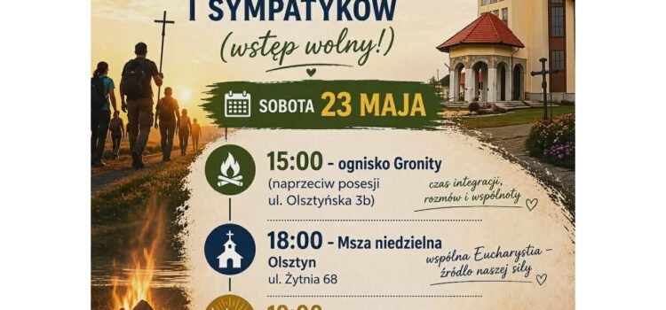 ZAPRASZAMY NA SPOTKANIE – 23 MAJ 
